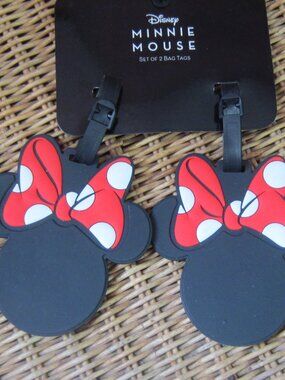NWT/Minnie Mouse Luggage Tags ~ Set of 2 ~ BRAND NEW!